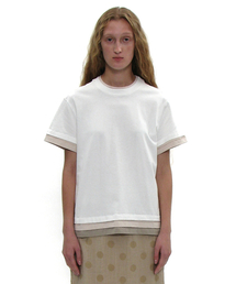 マルチレイヤードショートスリーブTシャツ_ホワイト