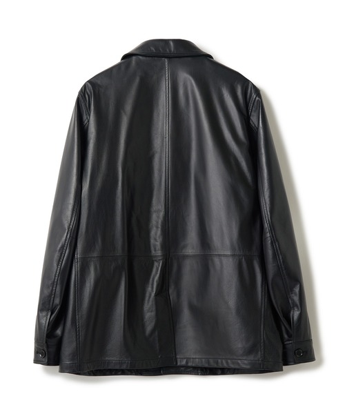 MEN'S BIGI（メンズビギ）の「ライトラムレザー カバーオールブルゾン（ブルゾン・メンズ・ブラック・02/03/04）」の9枚目の写真
