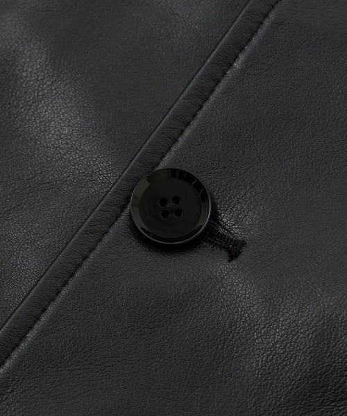 MEN'S BIGI（メンズビギ）の「ライトラムレザー カバーオールブルゾン（ブルゾン・メンズ・ブラック・02/03/04）」の3枚目の写真