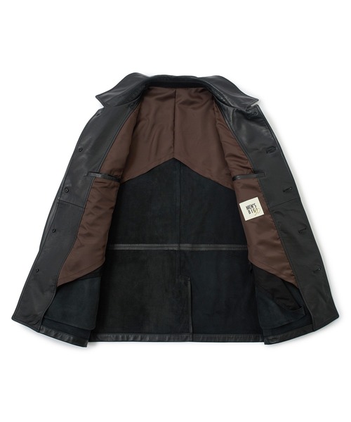 MEN'S BIGI（メンズビギ）の「ライトラムレザー カバーオールブルゾン（ブルゾン・メンズ・ブラック・02/03/04）」の6枚目の写真