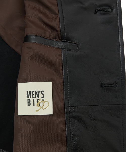 MEN'S BIGI（メンズビギ）の「ライトラムレザー カバーオールブルゾン（ブルゾン・メンズ・ブラック・02/03/04）」の7枚目の写真