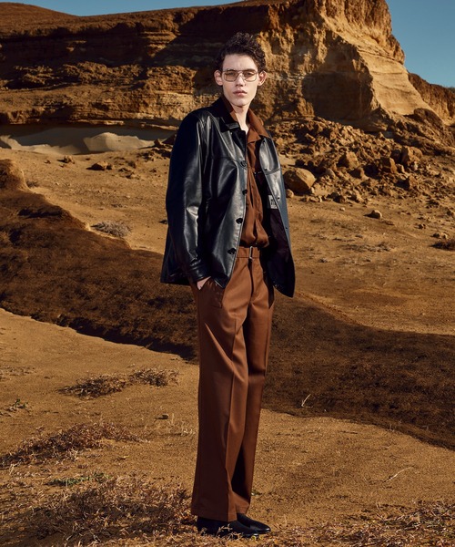 MEN'S BIGI（メンズビギ）の「ライトラムレザー カバーオールブルゾン（ブルゾン・メンズ・ブラック・02/03/04）」の11枚目の写真