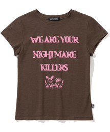 NOT4NERD(�m�b�g�t�H�[�i�[�h)��W 2Killers T-Shirts - Brown(T�V���c/�J�b�g�\�[)