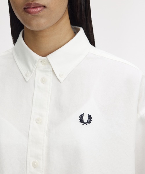 FRED PERRY（フレッドペリー）の「Button Down Shirt／ボタンダウンシャツ（シャツ/ブラウス・レディース・ホワイト・10）」の2枚目の写真