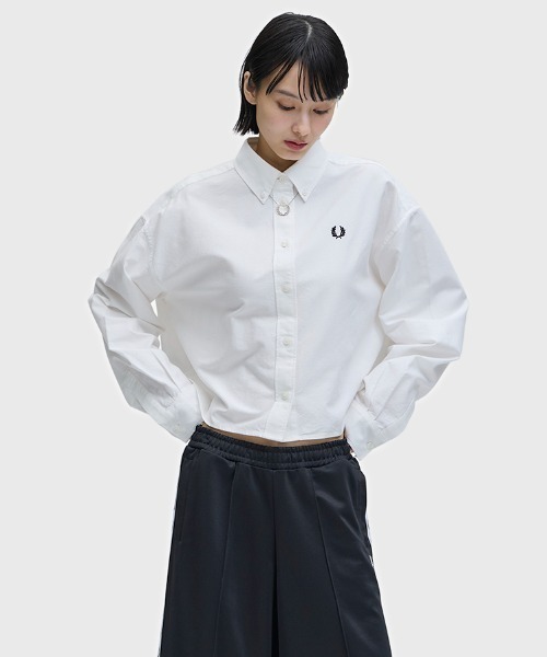 FRED PERRY（フレッドペリー）の「Button Down Shirt／ボタンダウンシャツ（シャツ/ブラウス・レディース・ホワイト・10）」の7枚目の写真