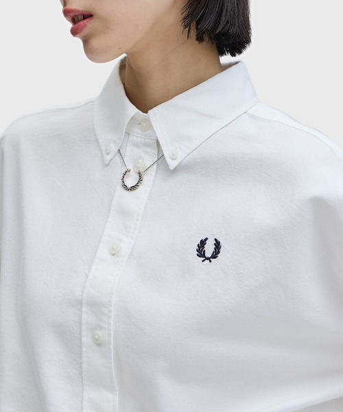 FRED PERRY（フレッドペリー）の「Button Down Shirt／ボタンダウンシャツ（シャツ/ブラウス・レディース・ホワイト・10）」の9枚目の写真