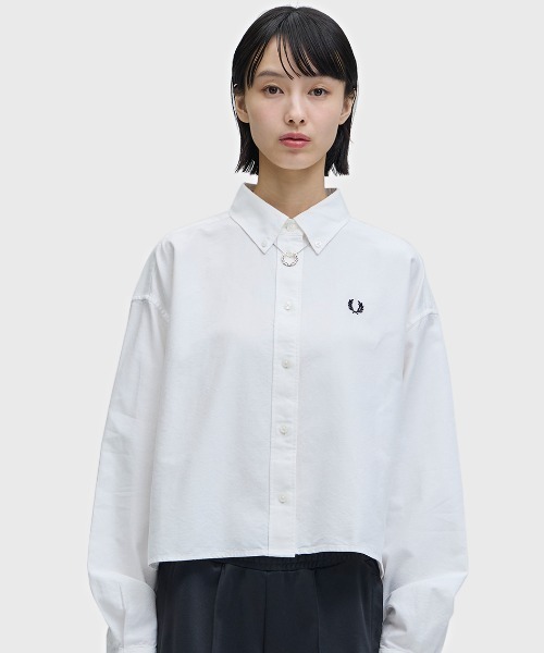 FRED PERRY（フレッドペリー）の「Button Down Shirt／ボタンダウンシャツ（シャツ/ブラウス・レディース・ホワイト・10）」の10枚目の写真
