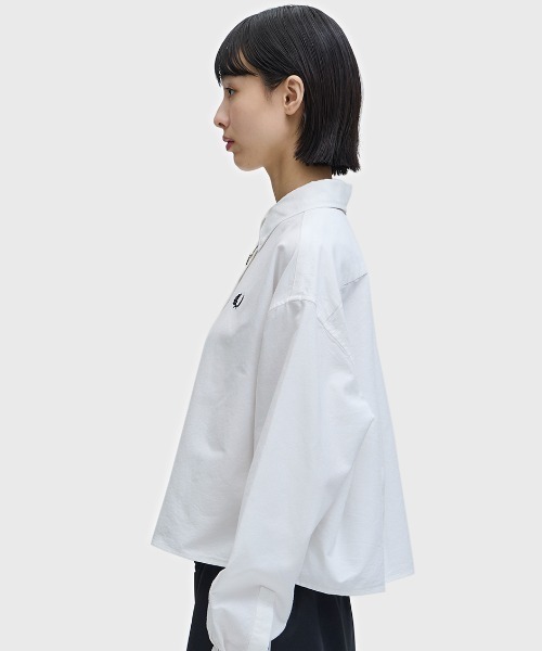 FRED PERRY（フレッドペリー）の「Button Down Shirt／ボタンダウンシャツ（シャツ/ブラウス・レディース・ホワイト・10）」の11枚目の写真