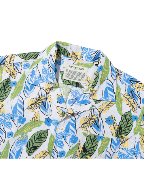 PRODESHIRT（プロデシャツ）の「[コンフォート] トロピカルフラワーリネンキャンプシャツ (ブルー)（シャツ/ブラウス・メンズ・その他・M/XL/L）」の3枚目の写真