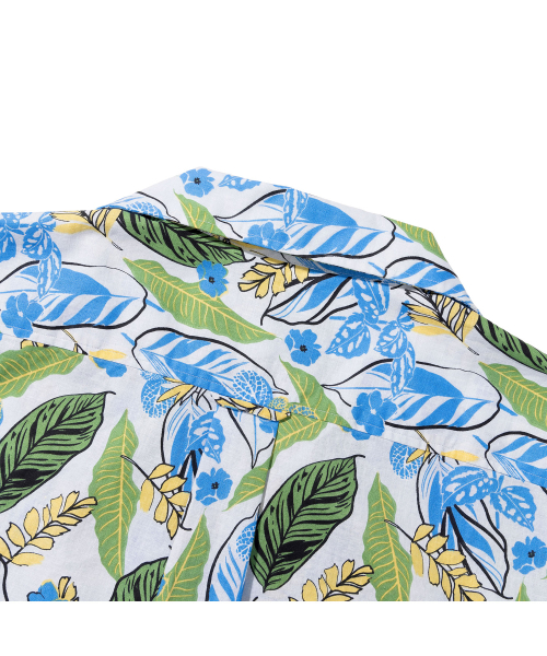 PRODESHIRT（プロデシャツ）の「[コンフォート] トロピカルフラワーリネンキャンプシャツ (ブルー)（シャツ/ブラウス・メンズ・その他・M/XL/L）」の4枚目の写真