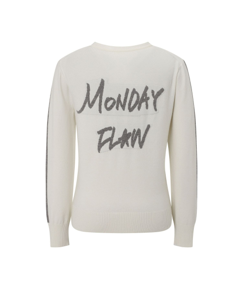 MONDAYFLOW（マンデーフロー）の「エッセンシャルソフトニットトップ_アイボリー（ニット/セーター・レディース・その他・SMALL/MEDIUM/LARGE）」の3枚目の写真