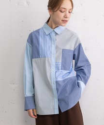 POU DOU DOU（プードゥドゥ）の「パッチワークオーバーシャツ（シャツ/ブラウス）」