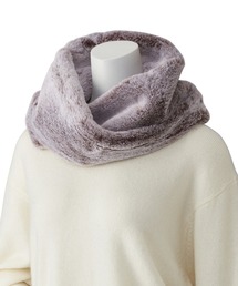 ファースヌード スヌード マフラー」に該当するベージュ系の