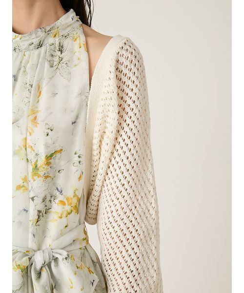 FRAY I.D(フレイアイディー)の「リネンコットンニットボレロカーディガン(カーディガン/ボレロ・レディース・ホワイト/グリーン/ネイビー・F)」の11枚目の写真