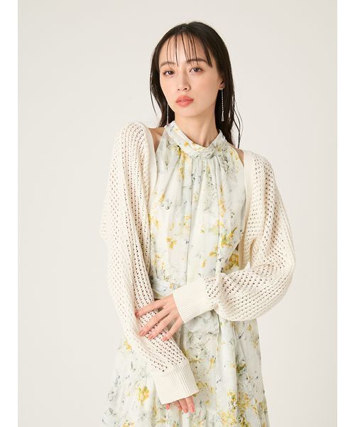 FRAY I.D(フレイアイディー)の「リネンコットンニットボレロカーディガン(カーディガン/ボレロ・レディース・ホワイト/グリーン/ネイビー・F)」の15枚目の写真