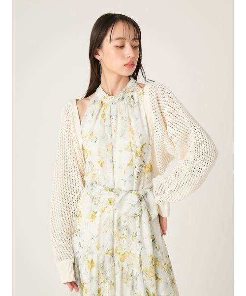 FRAY I.D(フレイアイディー)の「リネンコットンニットボレロカーディガン(カーディガン/ボレロ・レディース・ホワイト/グリーン/ネイビー・F)」の16枚目の写真