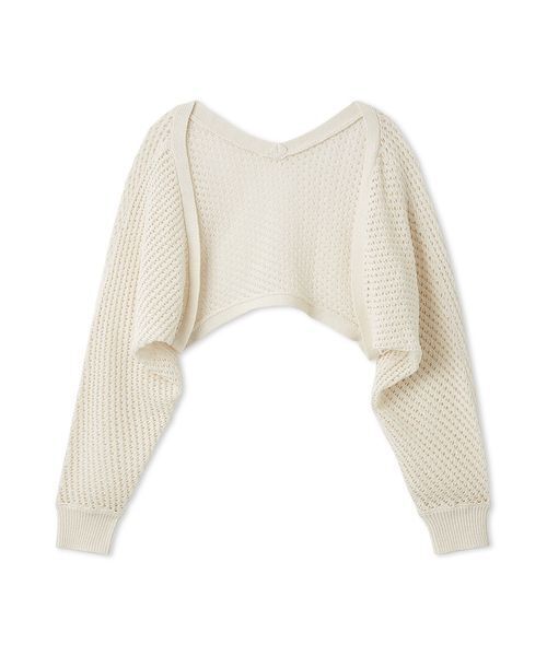 FRAY I.D(フレイアイディー)の「リネンコットンニットボレロカーディガン(カーディガン/ボレロ・レディース・ホワイト/グリーン/ネイビー・F)」の20枚目の写真