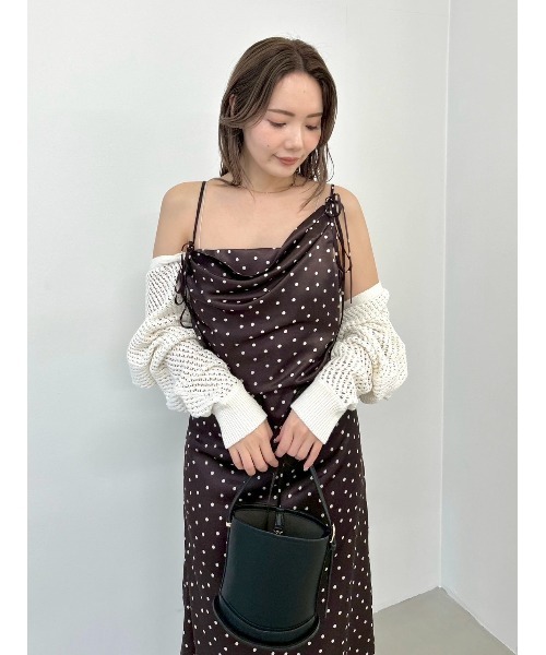 FRAY I.D(フレイアイディー)の「リネンコットンニットボレロカーディガン(カーディガン/ボレロ・レディース・ホワイト/グリーン/ネイビー・F)」の5枚目の写真