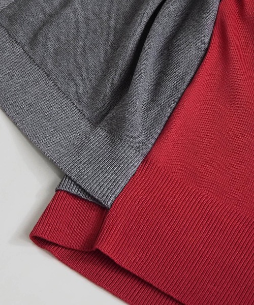 tiptop（ティップトップ）の「配色レイヤードクルーネックカーディガン（カーディガン/ボレロ・レディース・ネイビー/チャコールグレー/グレー/レッド・FREE）」の18枚目の写真