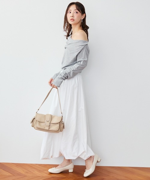 krahe(クレーエ)の「フロントバックル ポケットショルダーバッグ(ショルダーバッグ・レディース・ホワイト/ベージュ/ブラウン・FREE)」の20枚目の写真