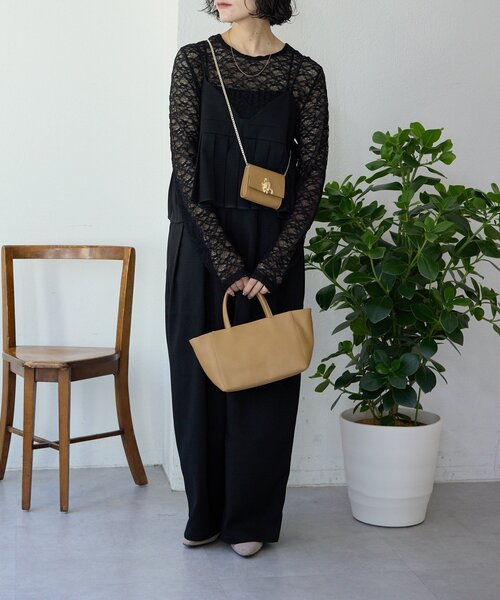 ear PAPILLONNER(イアパピヨネ)の「シアーレーストップス【SUM1 STYLE】(Tシャツ/カットソー・レディース・ブラック/ホワイト・FREE)」の21枚目の写真