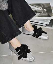 LE TALON（ルタロン）の「《WEB+GRISE新宿店限定/追加》GRISEサテンリボンバレリーナ（その他シューズ）」