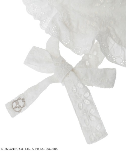 Candy Stripper(キャンディストリッパー)の「【COROCOROKURIRIN】FLOWER LACE HAT(ハット・レディース・オフホワイト・FREE)」の18枚目の写真