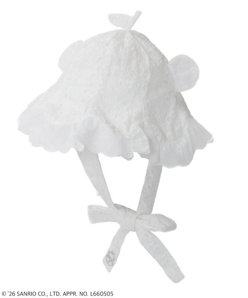 Candy Stripper(キャンディストリッパー)の「【COROCOROKURIRIN】FLOWER LACE HAT(ハット・レディース・オフホワイト・FREE)」の12枚目の写真