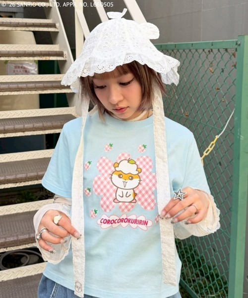 Candy Stripper(キャンディストリッパー)の「【COROCOROKURIRIN】FLOWER LACE HAT(ハット・レディース・オフホワイト・FREE)」の7枚目の写真