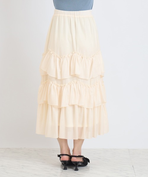 ASTORIA ODIER(アストリアオディール)の「エアリーティアードスカート(スカート・レディース・ミント/ラベンダー/ピンク/アイボリー・MEDIUM)」の14枚目の写真