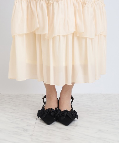 ASTORIA ODIER(アストリアオディール)の「エアリーティアードスカート(スカート・レディース・ミント/ラベンダー/ピンク/アイボリー・MEDIUM)」の15枚目の写真