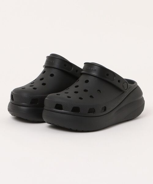 crocs(クロックス)の「crocs クロックス CRUSH CLOG【2WAY】レディース厚底サンダル サボ(クラッシュクロッグ) 207521(サンダル・レディース・ブラック・23.0cm/24.0cm/22.0cm)」の1枚目の写真
