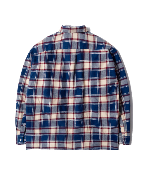 QT8 GARMENTS(キューティーエイトガーメント)の「LB Rustic Core Flannel Check Shirt (Blue)(シャツ/ブラウス・レディース・その他・X-LARGE/LARGE/MEDIUM)」の10枚目の写真