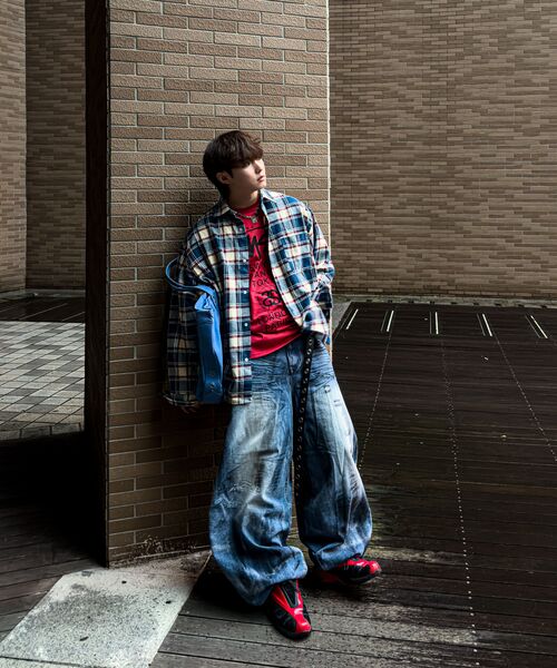 QT8 GARMENTS(キューティーエイトガーメント)の「LB Rustic Core Flannel Check Shirt (Blue)(シャツ/ブラウス・レディース・その他・X-LARGE/LARGE/MEDIUM)」の9枚目の写真