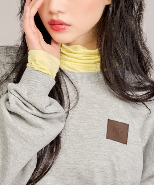 apres jour mignon（アプレジュールミニョン）の「クシュクシュインナー（Tシャツ/カットソー・レディース・ブルー/アイボリー/ピンク/イエロー・X-LARGE/フリー）」の3枚目の写真