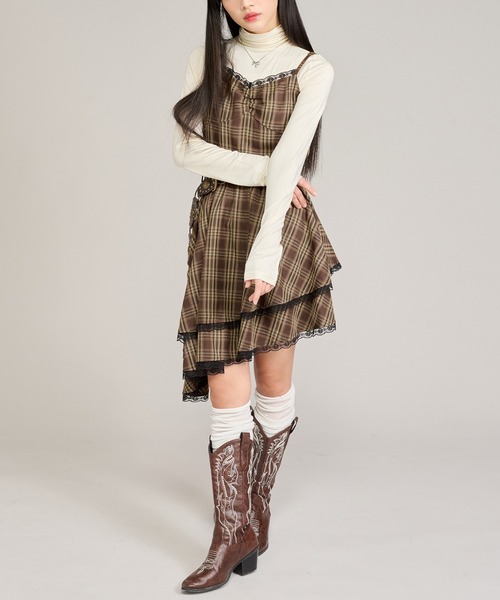 apres jour mignon（アプレジュールミニョン）の「クシュクシュインナー（Tシャツ/カットソー・レディース・ブルー/アイボリー/ピンク/イエロー・X-LARGE/フリー）」の9枚目の写真