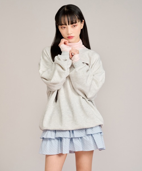 apres jour mignon（アプレジュールミニョン）の「クシュクシュインナー（Tシャツ/カットソー・レディース・ブルー/アイボリー/ピンク/イエロー・X-LARGE/フリー）」の5枚目の写真