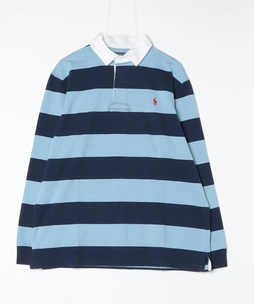 POLO RALPH LAUREN（ポロ ラルフ ローレン）の「アイコニック ラグビー シャツ（その他トップス・メンズ・ブルー・XXL/XS/L/XL/S/M）」の3枚目の写真