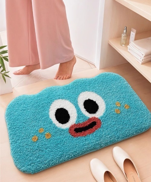 セール】モンスターモチーフ ミニラグマット バスマット 玄関マット 45