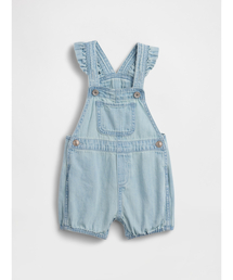 GAP（ギャップ）の「デニムショートオール (ベビー)（サロペット/オーバーオール）」