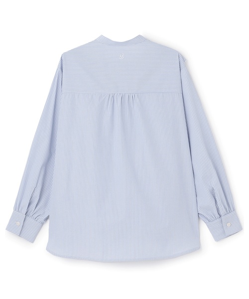 pom ponette junior(ポンポネットジュニア)の「【AMI】クレイジースタンドカラーブラウス(シャツ/ブラウス・キッズ・サックスブルー/ブラック・M:150cm/L:160cm)」の7枚目の写真