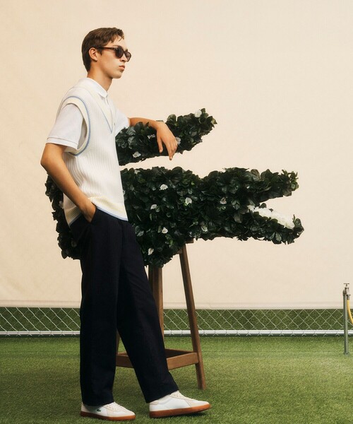 LACOSTE(ラコステ)の「メンズ BASESHOT PRO 126 1 SMA レザー スエード切り替え ローカットスニーカー(スニーカー・メンズ・ホワイト/ライトグレー/ライトブルー・28.0cm/26.5cm/27.0cm/26.0cm/25.5cm/28.5cm/25.0cm)」の8枚目の写真