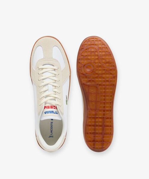 LACOSTE(ラコステ)の「メンズ BASESHOT PRO 126 1 SMA レザー スエード切り替え ローカットスニーカー(スニーカー・メンズ・ホワイト/ライトグレー/ライトブルー・28.0cm/26.5cm/27.0cm/26.0cm/25.5cm/28.5cm/25.0cm)」の5枚目の写真