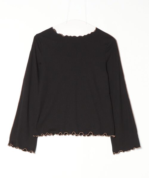 mil(ミル)の「【セット商品】 メローリブ ビスチェ×ロンT セット【586133】(Tシャツ/カットソー・レディース・アイボリー/ブラック/チャコールグレー・XS/S)」の11枚目の写真