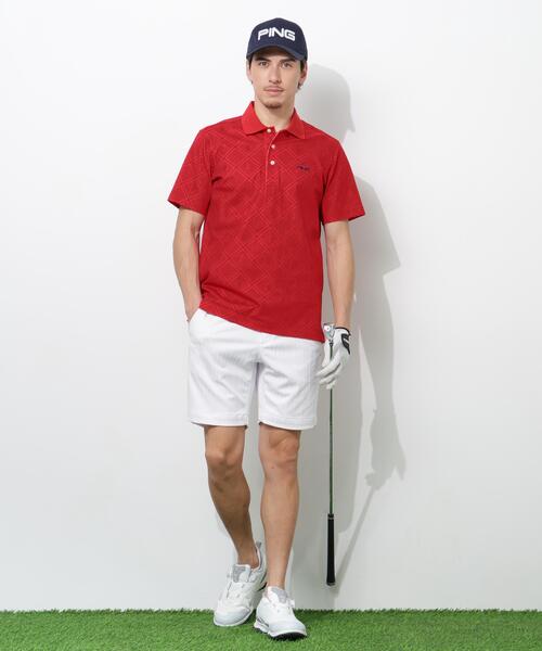 PING(ピン)の「【PING APPAREL】EPIX変形ストレッチサッカー半袖ポロシャツ(ポロシャツ・メンズ・ホワイト/レッド/ネイビー・LL1/L/LL/M/S)」の6枚目の写真