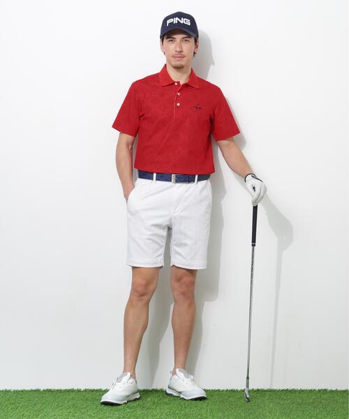 PING(ピン)の「【PING APPAREL】EPIX変形ストレッチサッカー半袖ポロシャツ(ポロシャツ・メンズ・ホワイト/レッド/ネイビー・LL1/L/LL/M/S)」の7枚目の写真