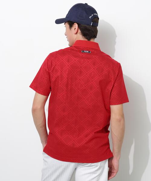 PING(ピン)の「【PING APPAREL】EPIX変形ストレッチサッカー半袖ポロシャツ(ポロシャツ・メンズ・ホワイト/レッド/ネイビー・LL1/L/LL/M/S)」の9枚目の写真