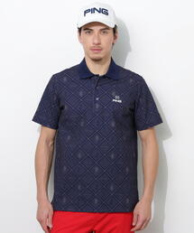 PING（ピン）の「【PING APPAREL】ＥＰＩＸ変形ストレッチサッカー半袖ポロシャツ（ポロシャツ）」