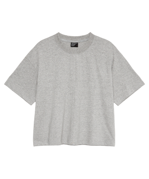 ELIMENO(エリメノ)の「ELベーシック メンズ クロップ 半袖Tシャツ 3カラー(Tシャツ/カットソー・メンズ・ブラック/グレー/ホワイト・1/2/3)」の8枚目の写真