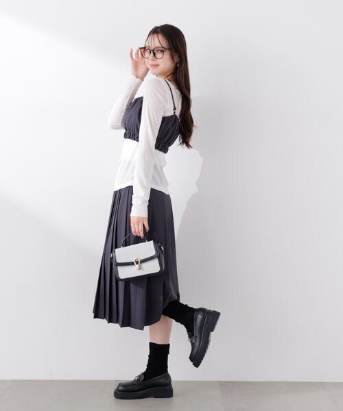 PROPORTION BODY DRESSING（プロポーションボディドレッシング）の「＜セットアップ対応＞ギャザービスチェ / 1216110313（その他トップス・レディース・ベージュ/ダークグレー/オフホワイト・FREE）」の7枚目の写真